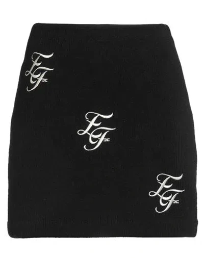 Elisabetta Franchi Woman Mini Skirt Black Size 8 Virgin Wool, Acrylic