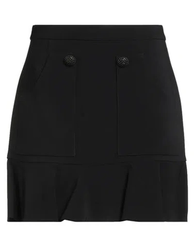 Elisabetta Franchi Woman Mini Skirt Black Size 8 Viscose, Elastane