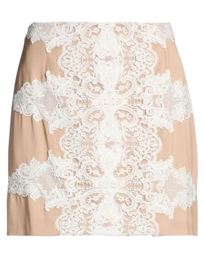 Elisabetta Franchi Woman Mini Skirt Blush Size 2 Viscose, Polyamide, Cotton In Pink