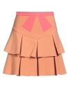 Elisabetta Franchi Woman Mini Skirt Antique Rose Size 4 Polyester In Orange