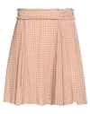 Elisabetta Franchi Woman Mini Skirt Blush Size 4 Viscose In Neutral
