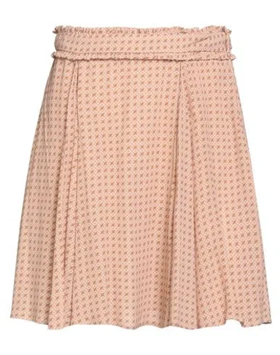 Elisabetta Franchi Woman Mini Skirt Blush Size 4 Viscose In Neutral