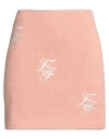 Elisabetta Franchi Woman Mini Skirt Blush Size 6 Virgin Wool, Acrylic