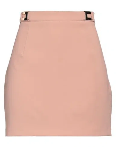 Elisabetta Franchi Woman Mini Skirt Blush Size 8 Polyester, Elastane In Pink