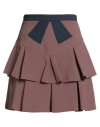Elisabetta Franchi Woman Mini Skirt Brown Size 6 Polyester