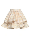 Elisabetta Franchi Woman Mini Skirt Cream Size 4 Polyester In White