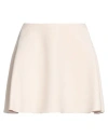 Elisabetta Franchi Woman Mini Skirt Cream Size 6 Wool, Viscose, Silk In White