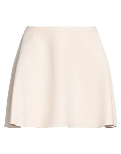 Elisabetta Franchi Woman Mini Skirt Cream Size 6 Wool, Viscose, Silk In White