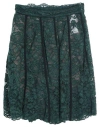 Elisabetta Franchi Woman Mini Skirt Dark Green Size 8 Polyamide, Viscose, Polyester In Green