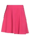 Elisabetta Franchi Flared Miniskirt With Tied Detail In Pink