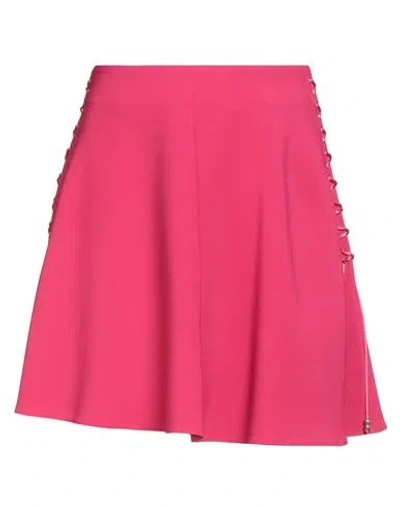 ELISABETTA FRANCHI ELISABETTA FRANCHI WOMAN MINI SKIRT FUCHSIA SIZE 4 POLYESTER, ELASTANE