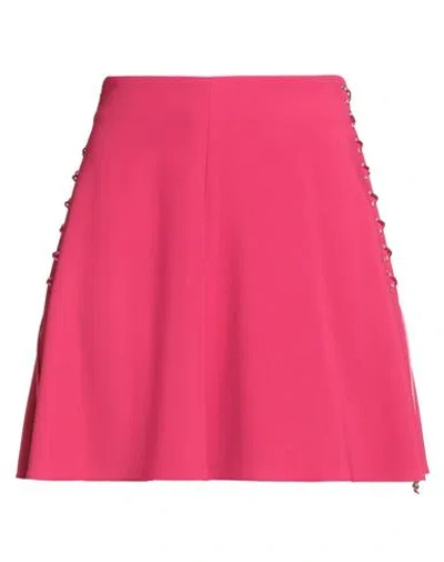 Elisabetta Franchi Woman Mini Skirt Fuchsia Size 4 Polyester, Elastane In Pink