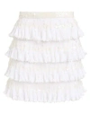 Elisabetta Franchi Woman Mini Skirt Ivory Size 4 Polyamide In White