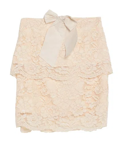 Elisabetta Franchi Midi Skirts In White