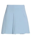 Elisabetta Franchi Woman Mini Skirt Light Blue Size 6 Acetate, Viscose, Elastane In Blue