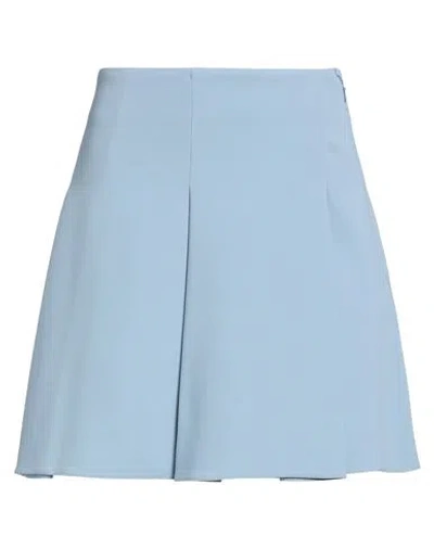 Elisabetta Franchi Woman Mini Skirt Light Blue Size 6 Acetate, Viscose, Elastane