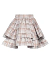 Elisabetta Franchi Woman Mini Skirt Light Grey Size 4 Polyester In Grey