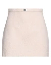 Elisabetta Franchi Woman Mini Skirt Light Pink Size 8 Tencel, Polyester, Acrylic, Viscose, Wool