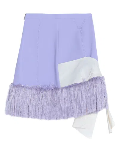 Elisabetta Franchi Mini Skirts In Lilac