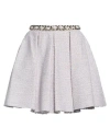 Elisabetta Franchi Woman Mini Skirt Lilac Size 4 Cotton, Polyamide, Viscose, Polyester, Acrylic In Purple