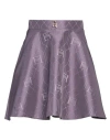 Elisabetta Franchi Woman Mini Skirt Mauve Size 8 Polyester In Purple