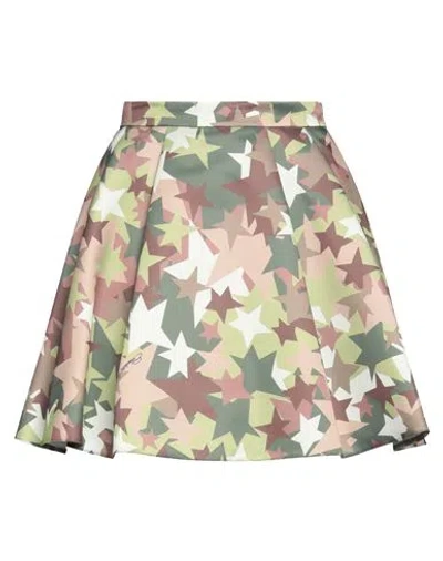 Elisabetta Franchi Woman Mini Skirt Military Green Size 6 Polyester