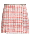 Elisabetta Franchi Woman Mini Skirt Orange Size 8 Viscose, Cotton, Polyester, Polyamide