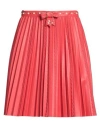Elisabetta Franchi Woman Mini Skirt Red Size 4 Polyester, Polyurethane Coated In Red