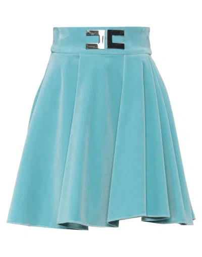 Elisabetta Franchi Mini Skirts In Sky Blue