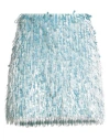 Elisabetta Franchi Woman Mini Skirt Sky Blue Size 8 Polyamide In Blue