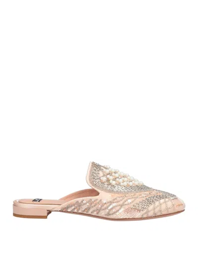Elisabetta Franchi Woman Mules & Clogs Blush Size 6 Textile Fibers In Pink