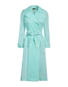 Elisabetta Franchi Woman Overcoat & Trench Coat Light Green Size 6 Polyurethane, Polyester In Green