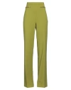 Elisabetta Franchi Woman Pants Acid Green Size 12 Polyester, Elastane