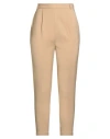 Elisabetta Franchi Woman Pants Beige Size 6 Viscose, Virgin Wool, Elastane