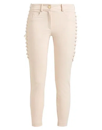 Elisabetta Franchi Woman Pants Beige Size 8 Polyamide, Elastane