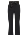 Elisabetta Franchi Belted Bootcut Trousers In Black