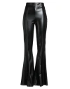 Elisabetta Franchi Woman Pants Black Size 10 Polyester, Polyurethane Coated