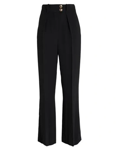 Elisabetta Franchi Woman Pants Black Size 12 Polyester, Elastane