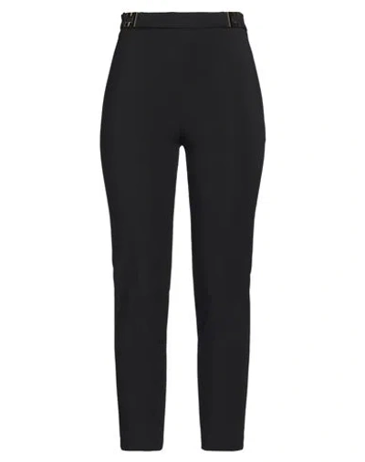 Elisabetta Franchi Woman Pants Black Size 8 Polyester, Virgin Wool, Elastane