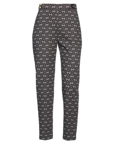 Elisabetta Franchi Woman Pants Black Size 4 Polyester, Elastane In Black