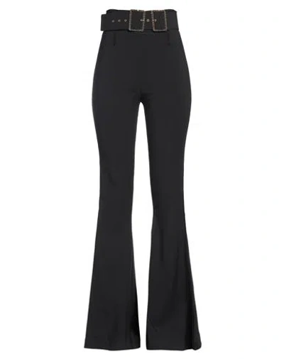 Elisabetta Franchi Woman Pants Black Size 4 Polyester, Elastane