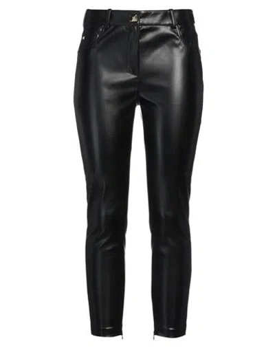 Elisabetta Franchi Woman Pants Black Size 6 Polyester, Polyurethane Coated