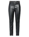Elisabetta Franchi Woman Pants Black Size 8 Polyester, Polyurethane Coated