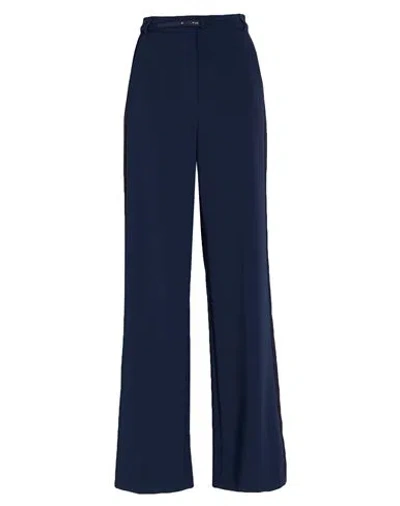 Elisabetta Franchi Woman Pants Blue Size 10 Polyester, Elastane