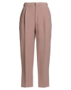 Elisabetta Franchi Woman Pants Blush Size 8 Wool, Viscose, Silk In Pink