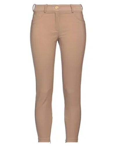 Elisabetta Franchi Woman Pants Brown Size 6 Polyester, Elastane
