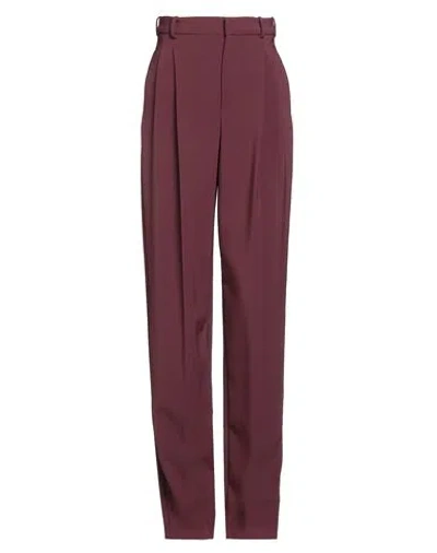 Elisabetta Franchi Woman Pants Burgundy Size 6 Polyester, Elastane
