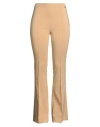 Elisabetta Franchi Woman Pants Camel Size 10 Polyester, Elastane In Neutral