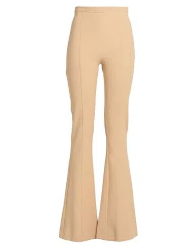 Elisabetta Franchi Woman Pants Camel Size 4 Polyester, Elastane In Beige