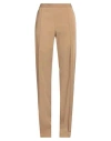 Elisabetta Franchi Woman Pants Camel Size 8 Polyester, Elastane In Beige